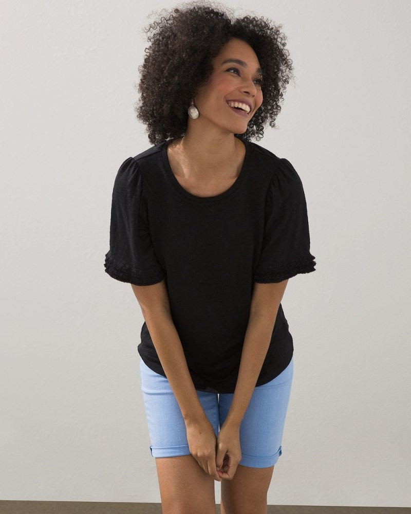 Unisex Everyday T-Shirt in Black V4