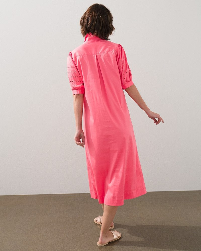 Unisex Chiffon Midi Dress - Rust