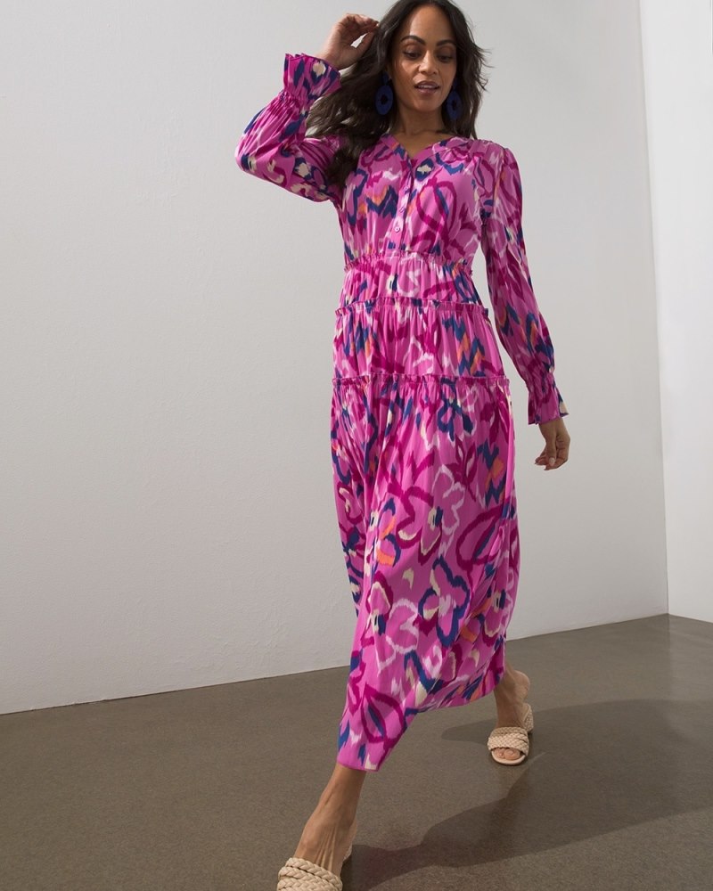 Unisex Core Chiffon Maxi Dress