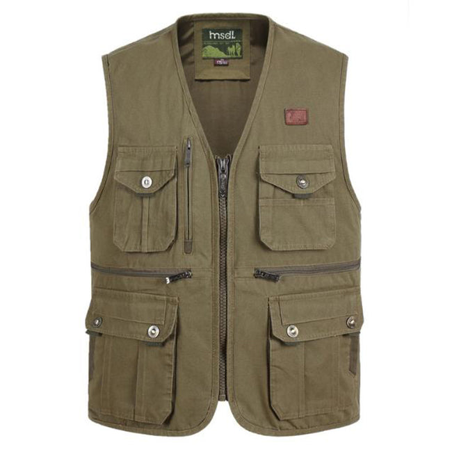 Men's Regular Fit Vest - Khaki