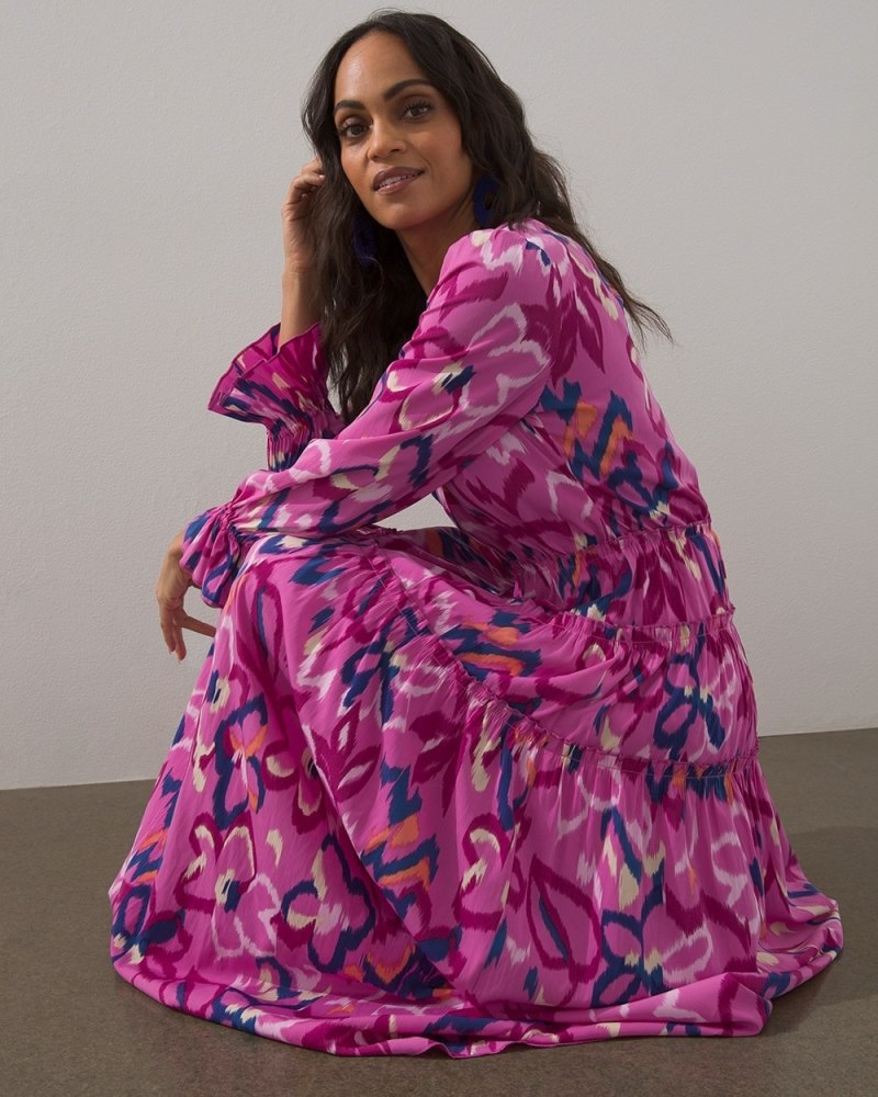 Unisex Core Chiffon Maxi Dress