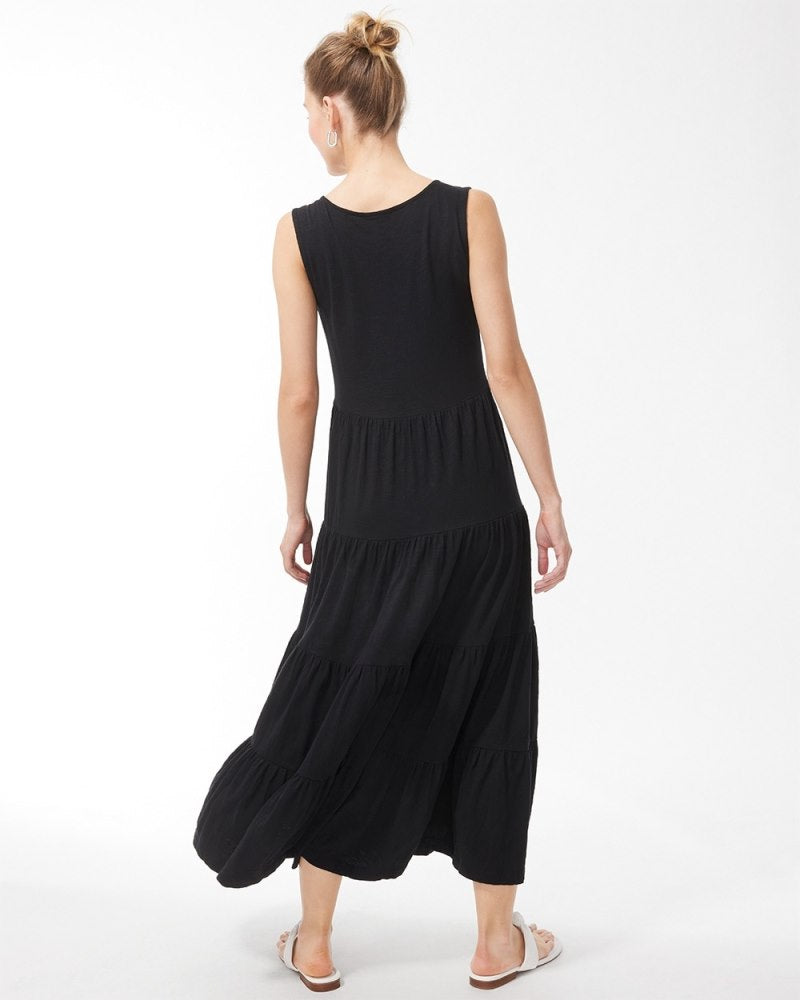 Unisex Core Maxi Dress in Black