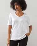 Unisex V-Neck T-Shirt - Rust