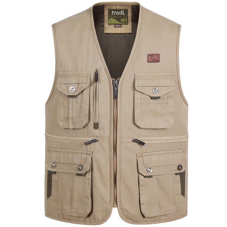 Men's Regular Fit Vest - Khaki