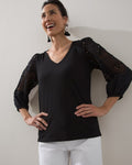 Unisex Relaxed T-Shirt in Black V4