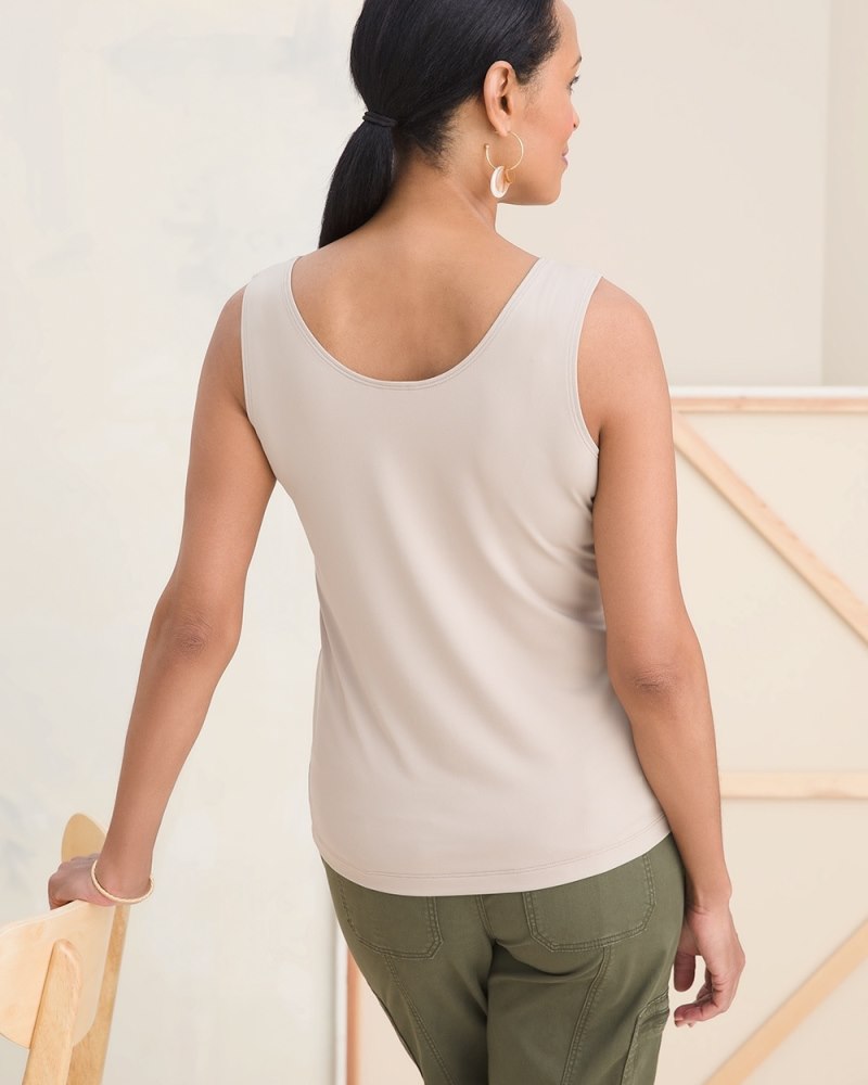 Unisex Cotton Tank Top - Brown