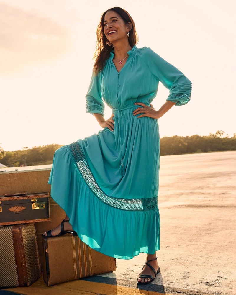 Unisex Relaxed Chiffon Maxi Dress