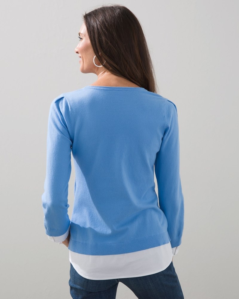 Unisex Knit Sweater - Blue