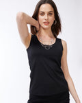Unisex Cotton Tank Top - Black