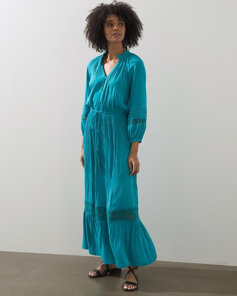 Unisex Relaxed Chiffon Maxi Dress