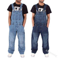 Unisex Denim Overalls with Side Pockets