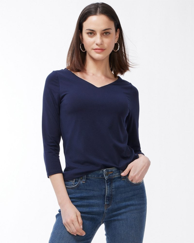 Unisex Relaxed T-Shirt in Navy V2