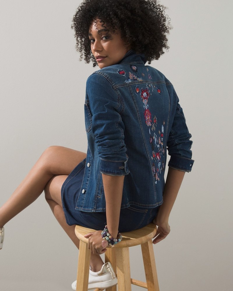 Unisex Denim Jacket with Button Front - Khaki