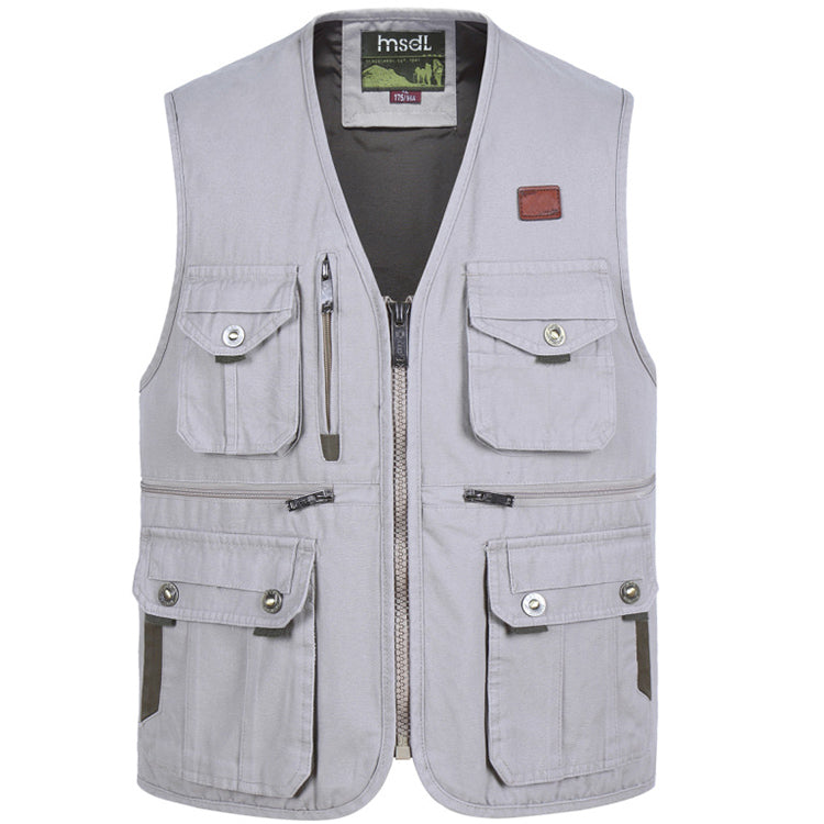 Men's Regular Fit Vest - Khaki
