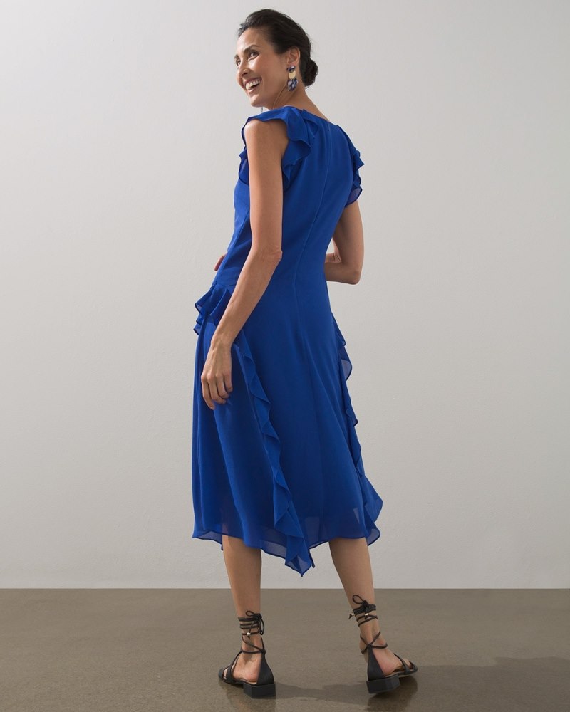 Unisex Weekend Chiffon Midi Dress