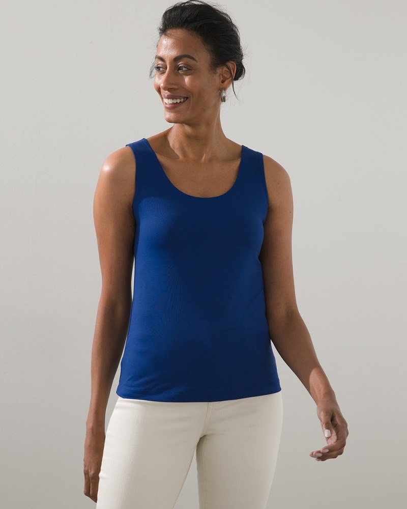 Unisex Relaxed Tank Top in Blue