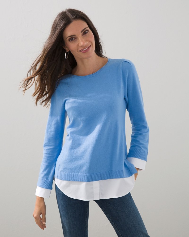 Unisex Knit Sweater - Blue