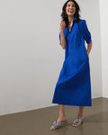 Unisex Chiffon Midi Dress - Rust