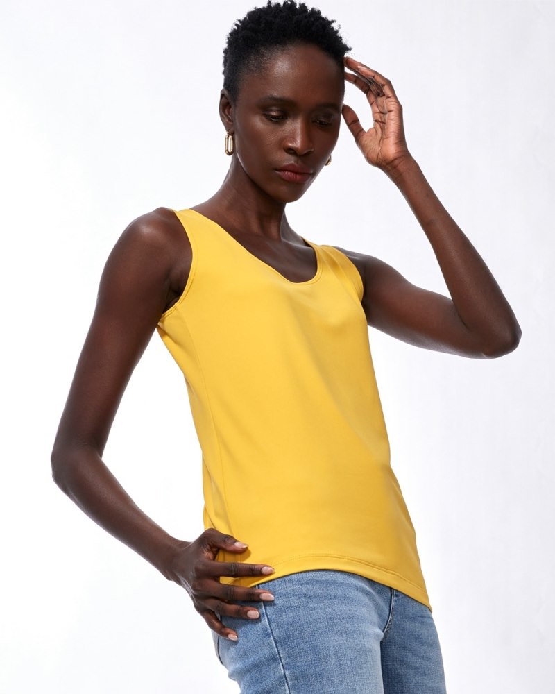 Unisex Cotton Tank Top - Yellow