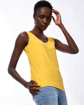 Unisex Cotton Tank Top - Yellow