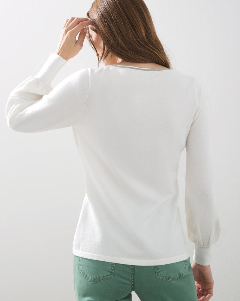 Unisex Cotton Sweater - Cream