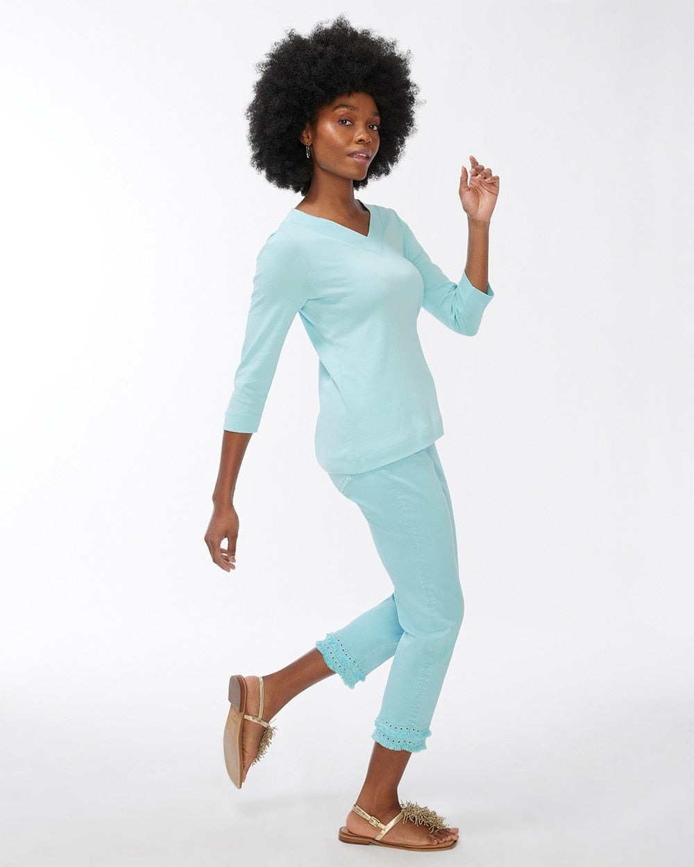 Unisex Relaxed T-Shirt in Blue