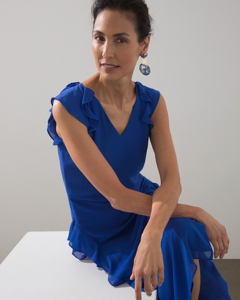 Unisex Weekend Chiffon Midi Dress