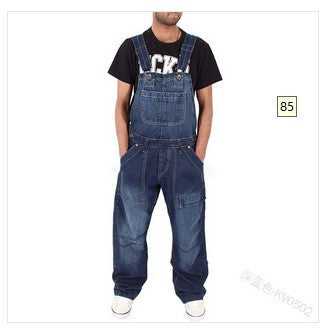 Unisex Denim Overalls with Side Pockets