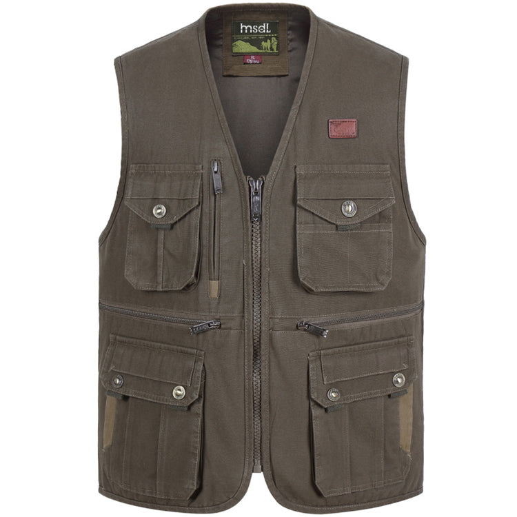 Men's Regular Fit Vest - Khaki