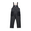 Unisex Denim Overalls - Black