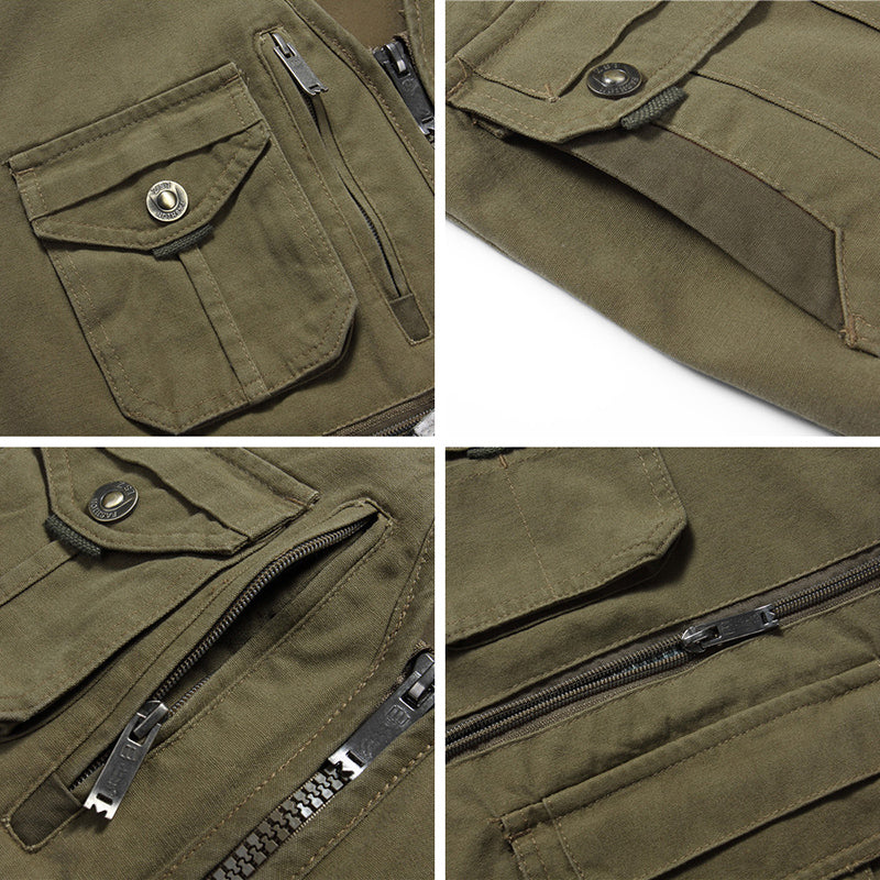 Men's Regular Fit Vest - Khaki