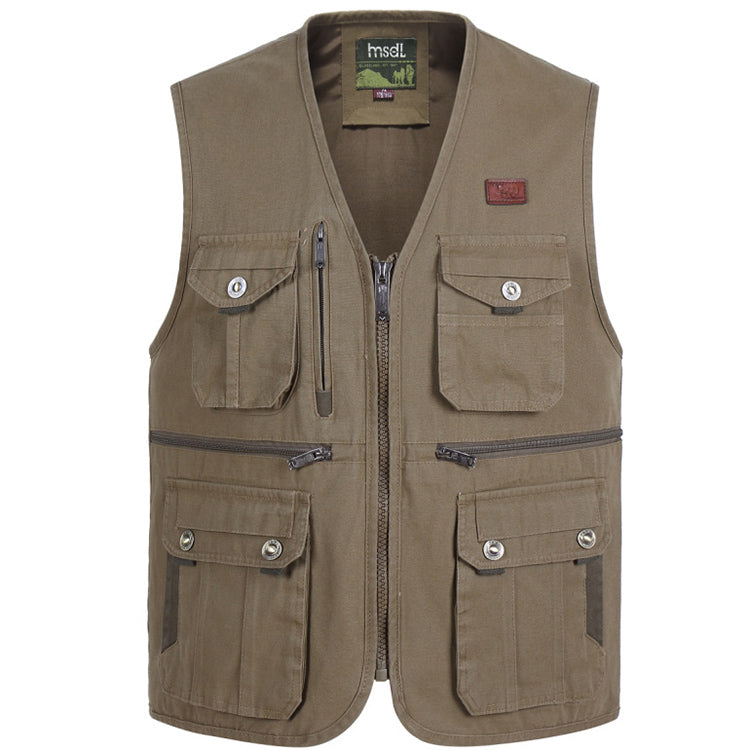 Men's Regular Fit Vest - Khaki